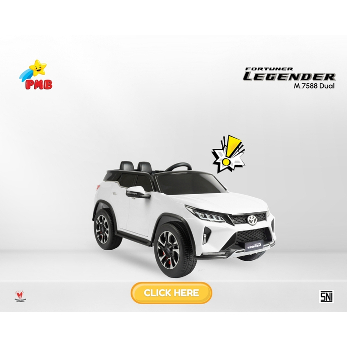 Mainan Mobil Aki Anak Toyota Fortuner Legender PMB 7588