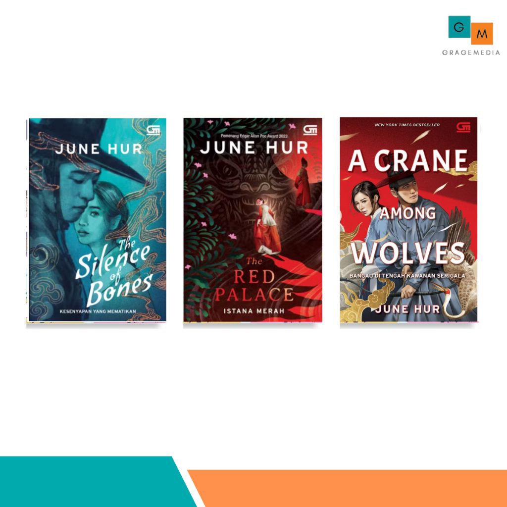 Novel June Hur The Silence Of Bones  - The Red Palace (Istana Merah) -  A Crane Among Wolves ( Bunga