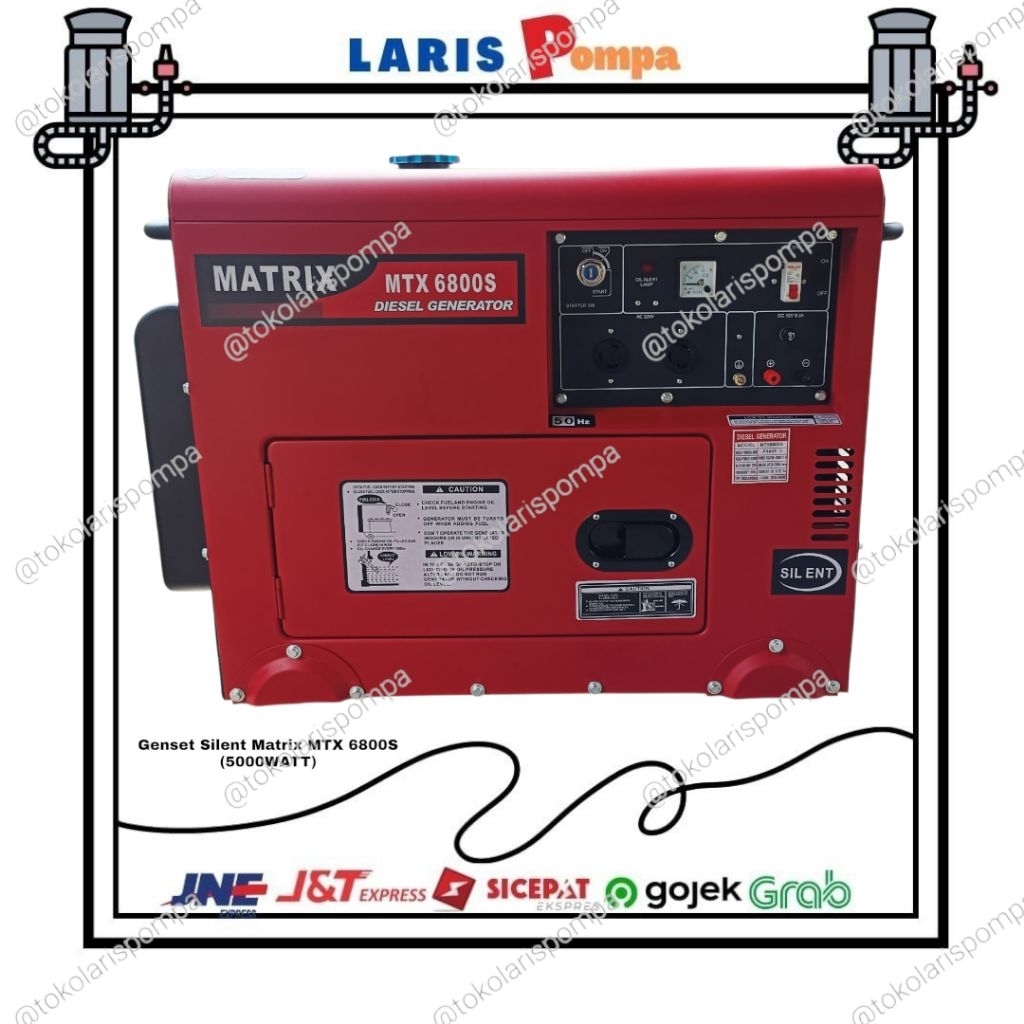 Genset Silent Matrix MTX 6800S (5000WATT)