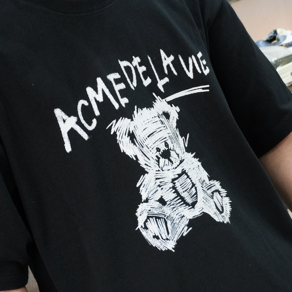 ADLV DRAWING BEAR SHORT SLEEVE T-SHIRT BLACK