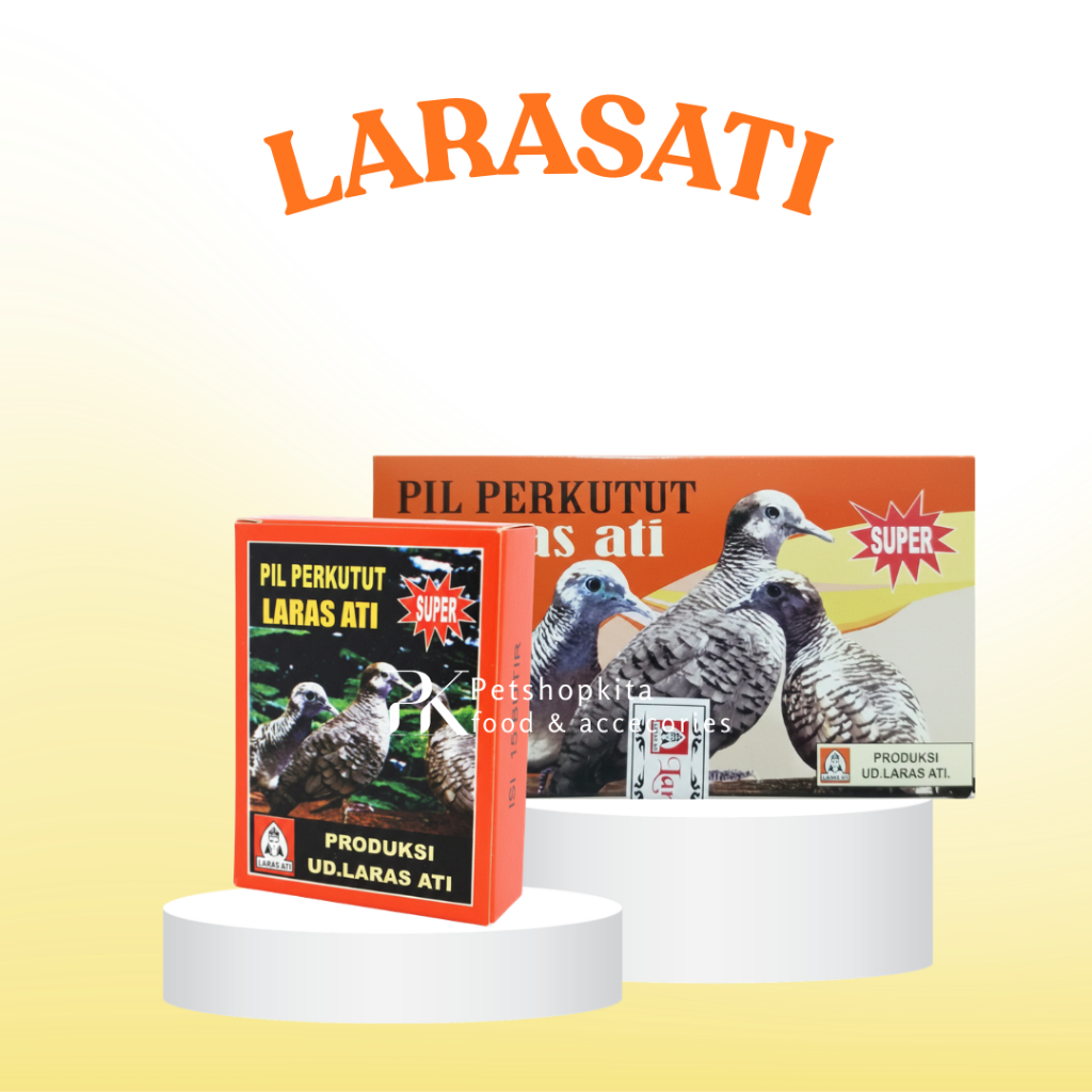 PIL LARASATI PERKUTUT JAMU UD LARAS ATI BURUNG PERKUTUT VITAMIN OBAT SUARA STAMINA ANTI PILAREN