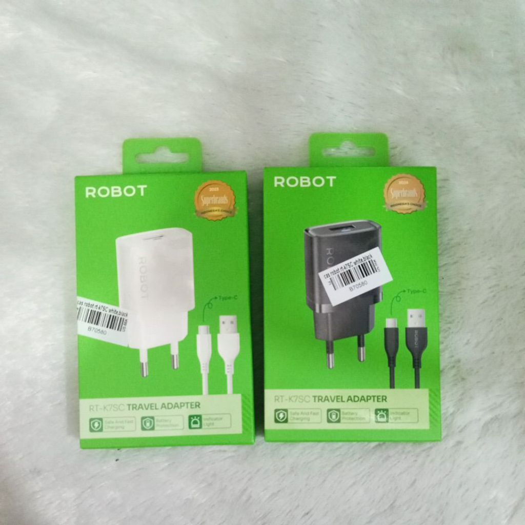 CAS ROBOT SET RT-K7SC WHITE BLACK KABEL TYPE-C