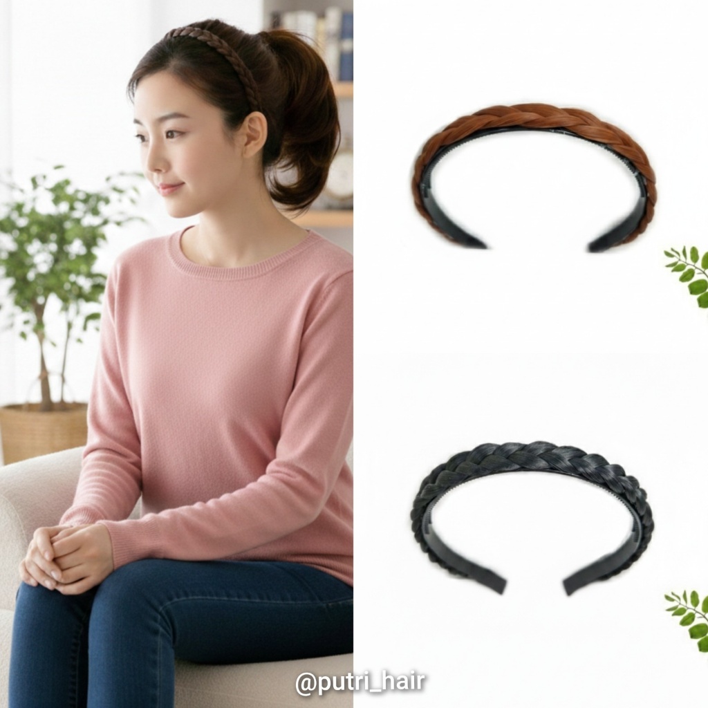 Bando Kepang/Bando Kepang Wanita/Bando Kepang Rambut/Bando Kepang Sintetis/Bando Kepang