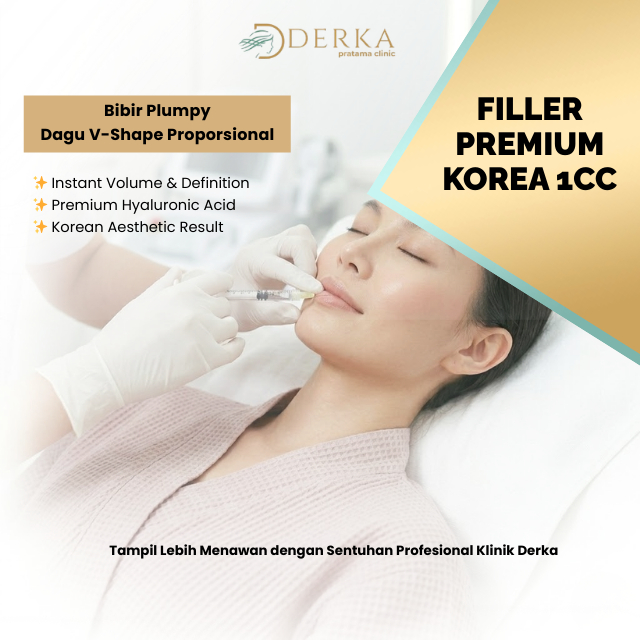 Derka Skin Fill Premium Korea 1cc Dagu Bibir Filler Voucher Treatment