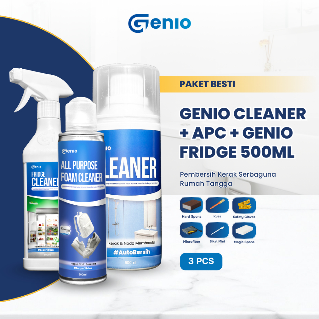 GENIO Paket Besti - Cleaner & All Purpose Cleaner & Fridge Cleaner 500ml
