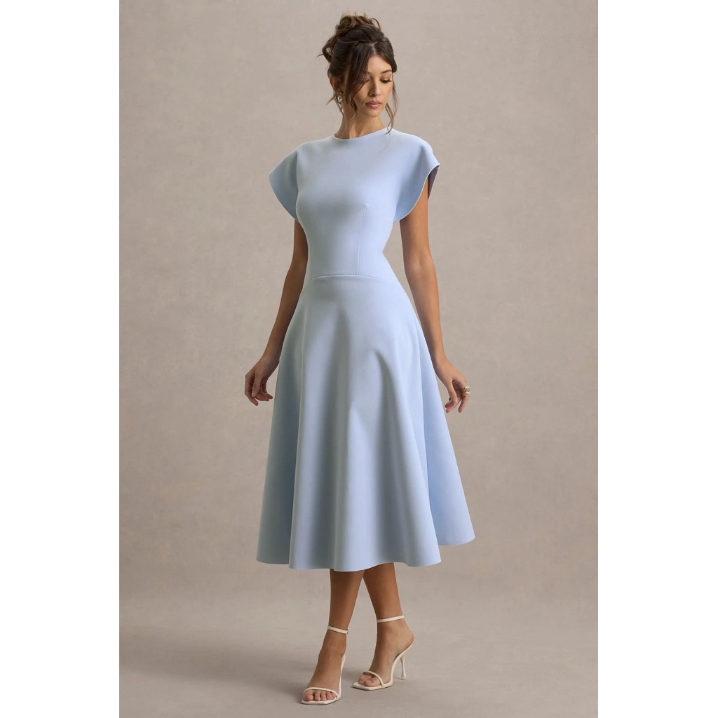 Chiobushop - Deya Dress Basic Wanita Minimalis Dress Long Korea Casual