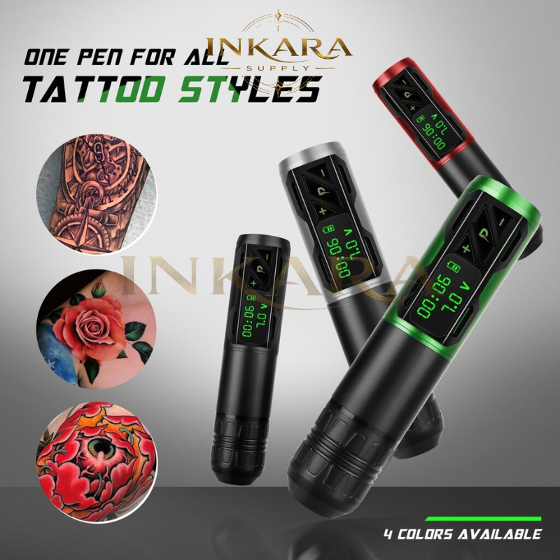 EZ PE Wireless Tattoo Pen Machine 3.5mm Stroke mesin tato pen HYB