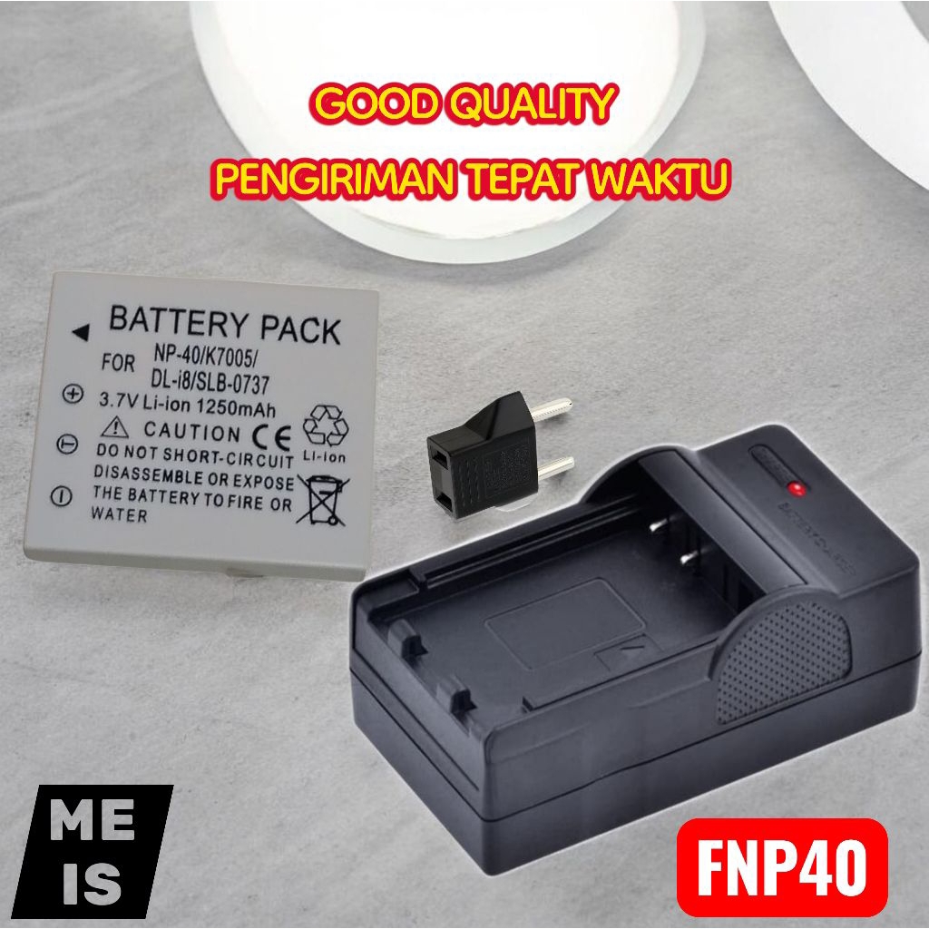 Baterai & Charger Pentax Optio A10 A20 A30 A40 L20 S S4 S4i S5n S5z S6 S7 Batre Casan