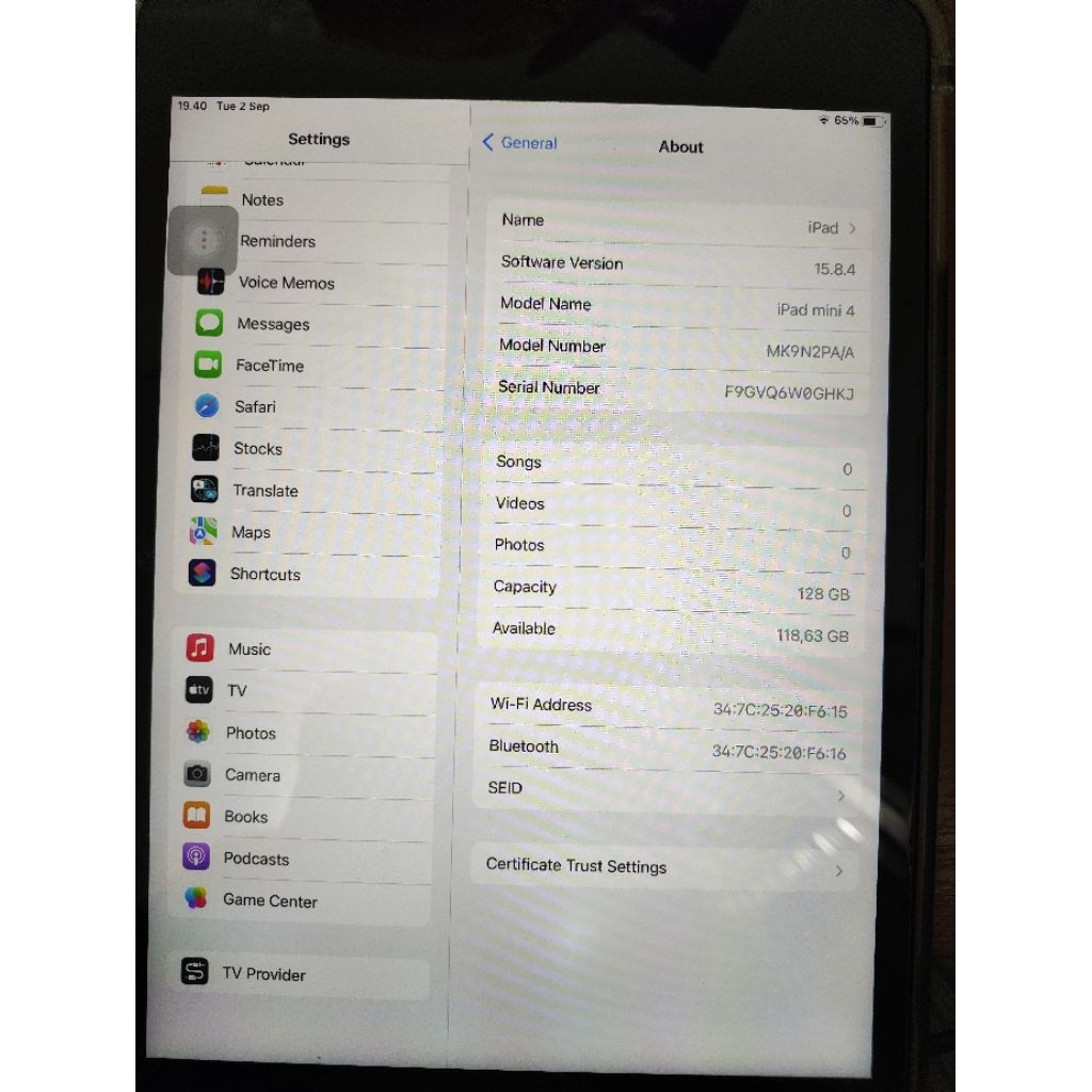 iPad Mini 4 iBox Minus Touchscreen (Unit+Softcase)