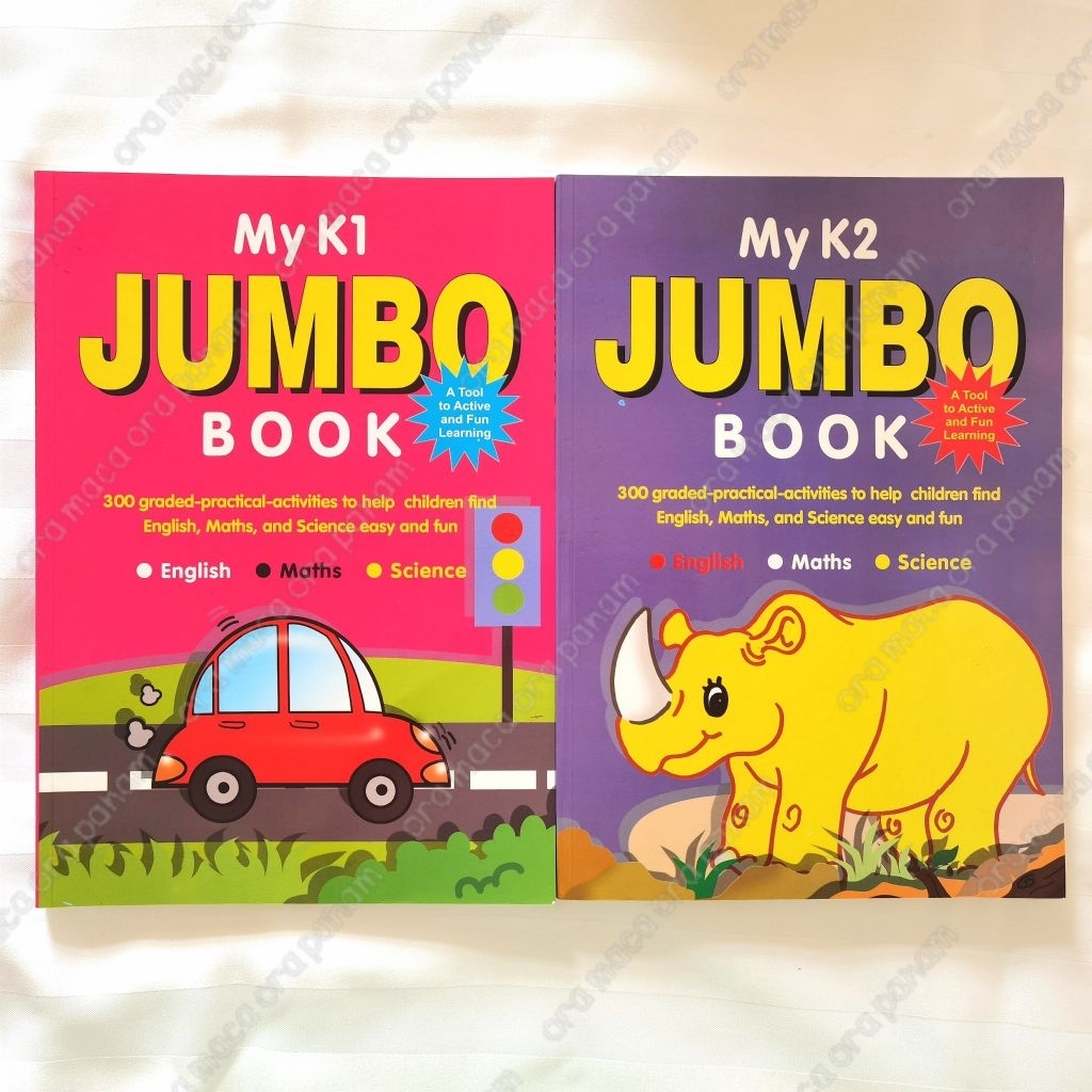My K1 & K2 Jumbo Book English Maths Science untuk Anak-anak