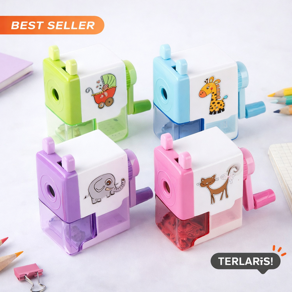 RAUTAN PENSIL PUTAR KARAKTER / RAUTAN PENSIL KARAKTER LUCU / RAUTAN PENCIL PUTAR UNIK / SERUTAN PENC