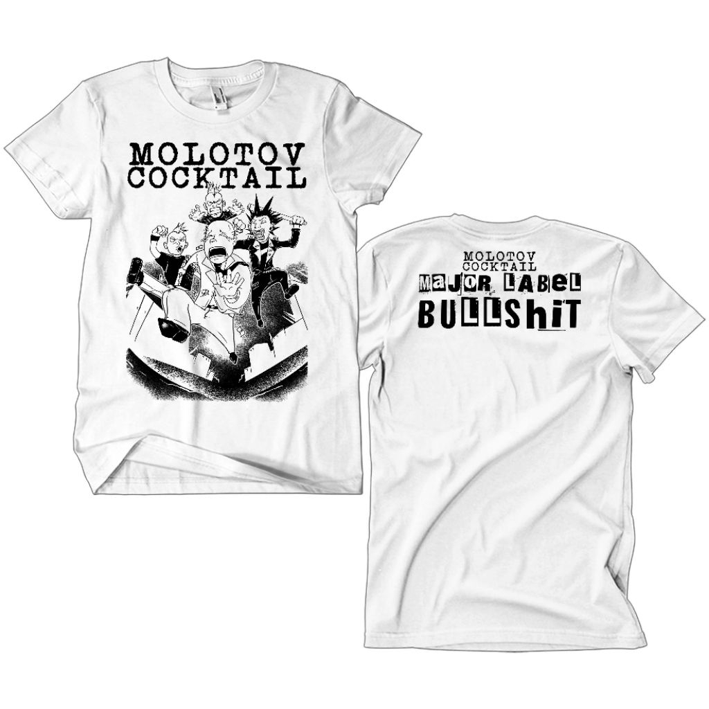 Kaos Band Punk Molotov Cocktail - Bullshit putih