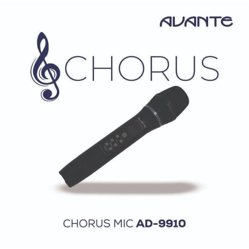 Mic karaoke avante chorus ad-9910 mic wireless avante microphone karaoke avante-only mic