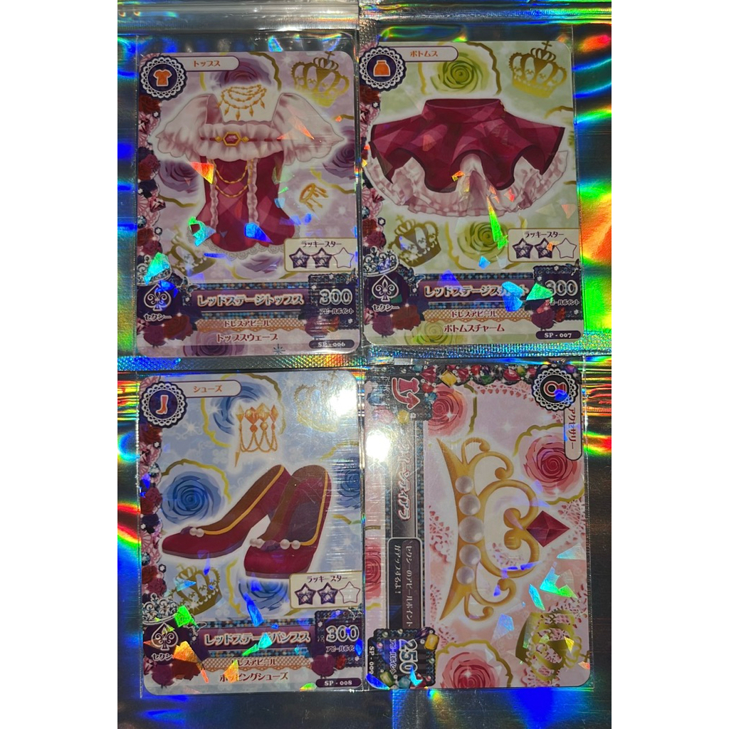 Aikatsu (collector card) Replika Kartu Mizuki kanzaki Red Stage Coord Roulette