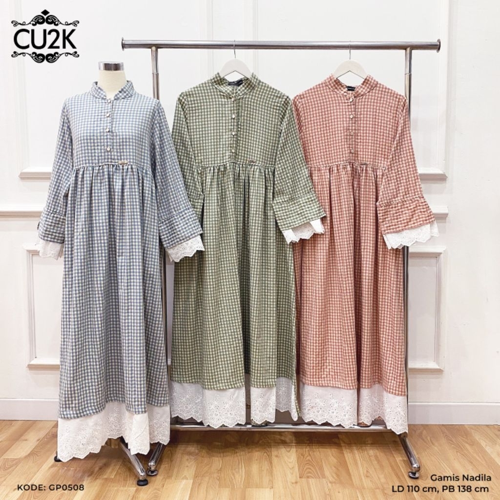 Gamis Nabila Longdress Premium Gamis Bordir Gamis Renda Gamis Busui