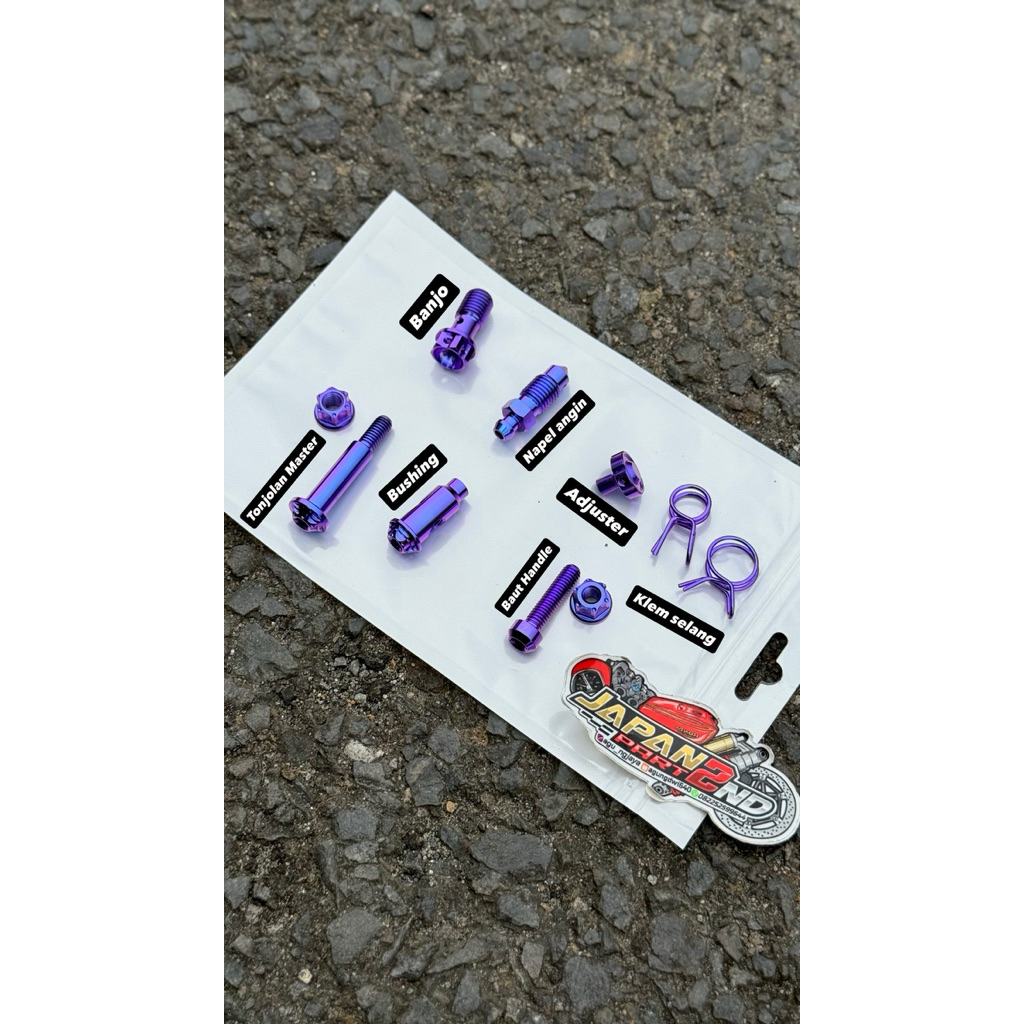 baut master rem rcb s1 titanium original GR5 baut titanium pnp master rem rcb s1