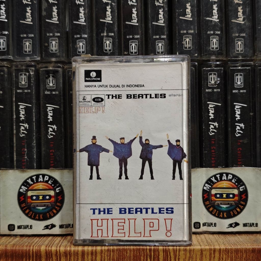 Kaset - The Beatles - Help - Kaset Pita - Radio Tape - Radio - Pemutar Kaset - Retro - Classic - Cas