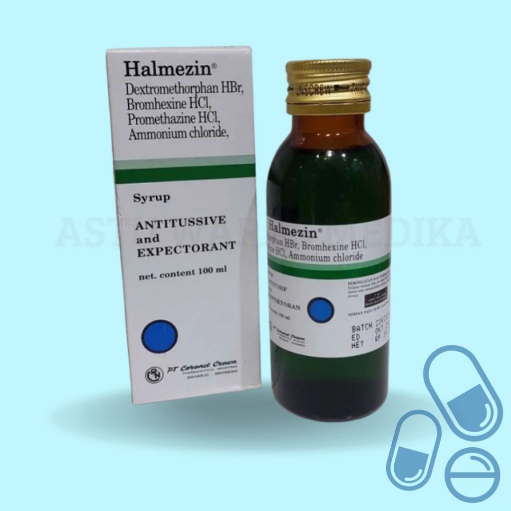 HALMEZIN Sirup Obat Batuk Anak 100ml Antitusif Ekspektoran Dewasa Anak
