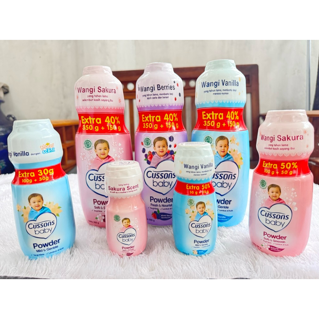CUSSONS Baby Powder 200gr [200gr 2 Botol / 1 botol] bedak bayi 200gr ~ 300gr ~ 500gr Baby Powder Cus