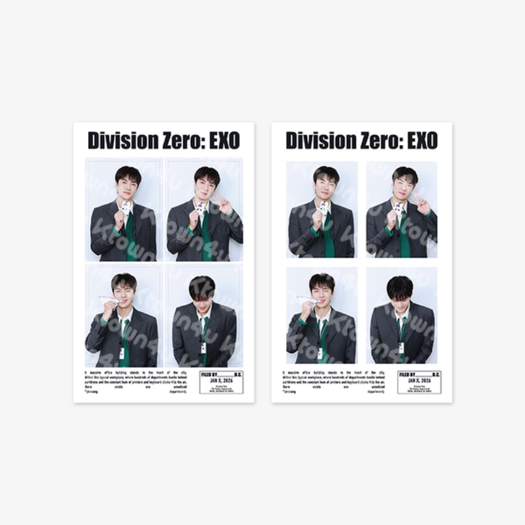 [PRE ORDER] MD 4 CUT PHOTO SET EXO SEASON’S GREETINGS 2026 OFFICE KIT SUHO LAY CHANYEOL D.O. KYUNGSO