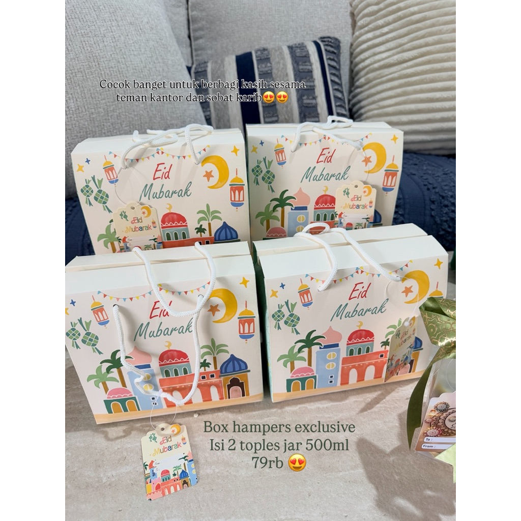 hampers box 2 toples jar 500ml