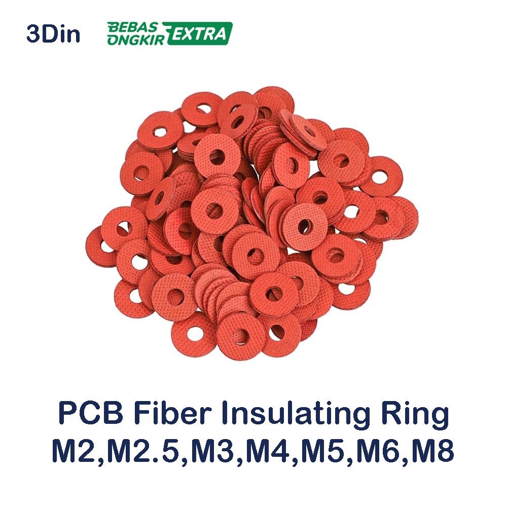 Red Insulating PCB Spacer 100pcs M2 M2.5 M3 M4 Ring Motherboard Merah Fiber