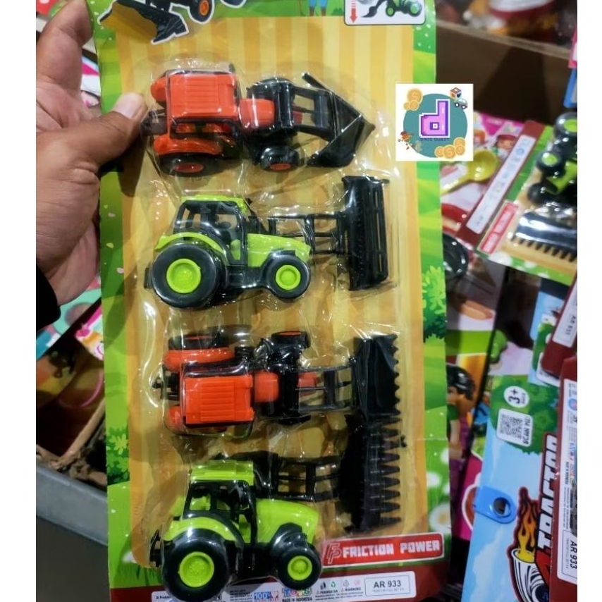 Mainan Mobil Truk Traktor/ Mainan Mobil Bajak Sawah/ Mainan Mobil Truck Tractors/ Mainan Truk Pembaj