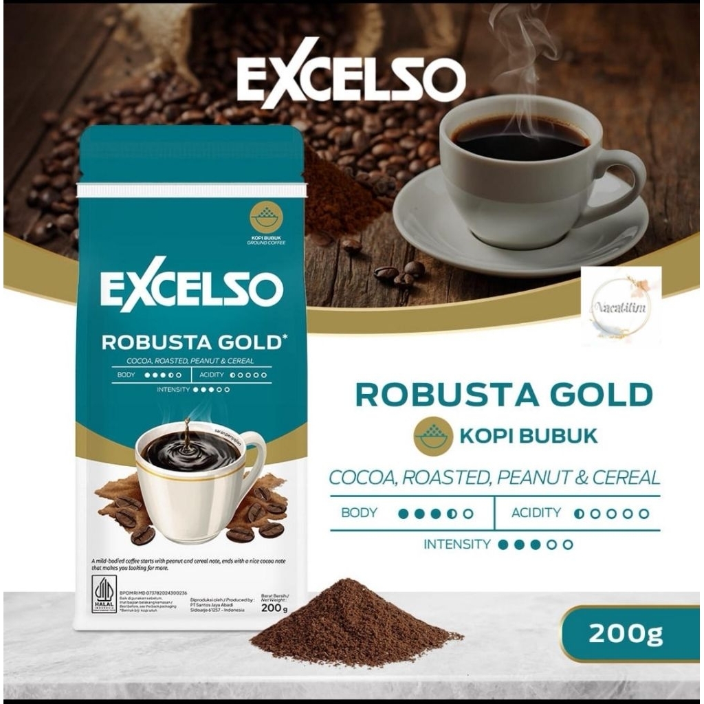 Kopi Excelso Robusta Gold 200gr