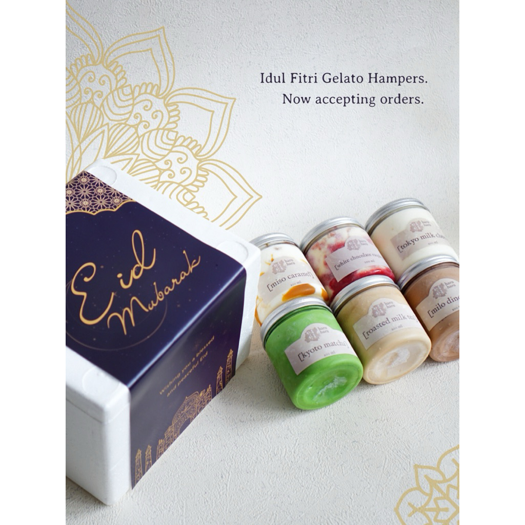 Idul Fitri Ramadan Hampers Gelato Es Krim- Haru Haru Creamery