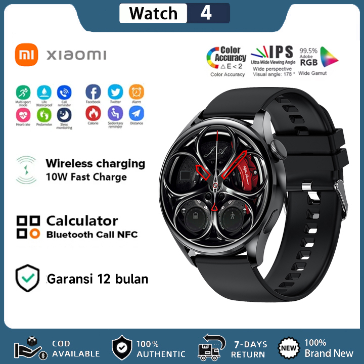[COD] 2026 XIAOMI SmartWatch 4 Original Smart Watch 1.46"HD Full Touch Screen Wireless Charge Blueto