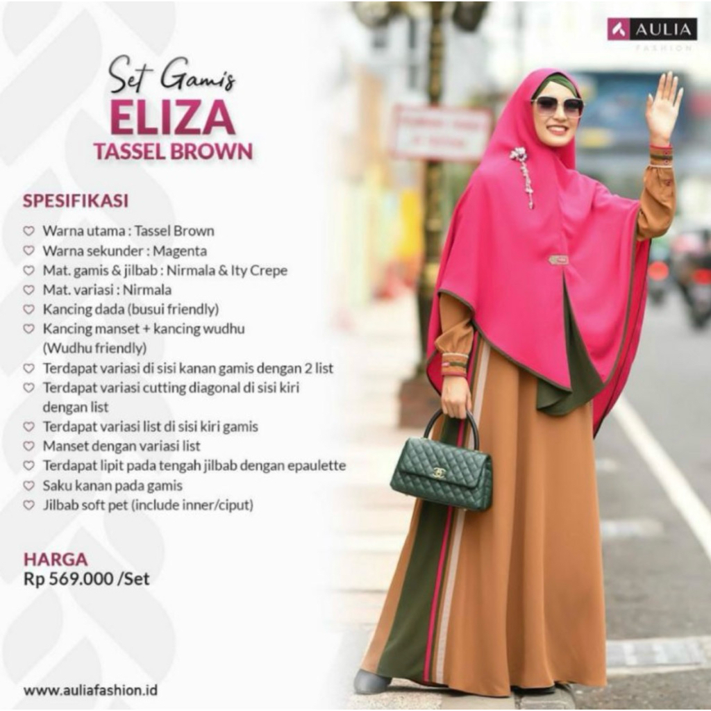 PL GAMIS AULIA FASHION ELIZA SIZE L