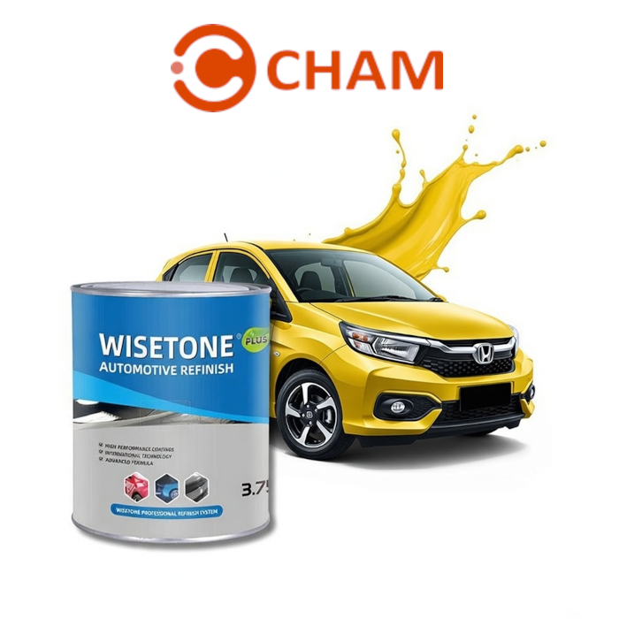 Cat Mobil Motor Wisetone Plus 1K - LEMON CHROME - Kuning Lemon Krom WA160 - CHROME EFFECT