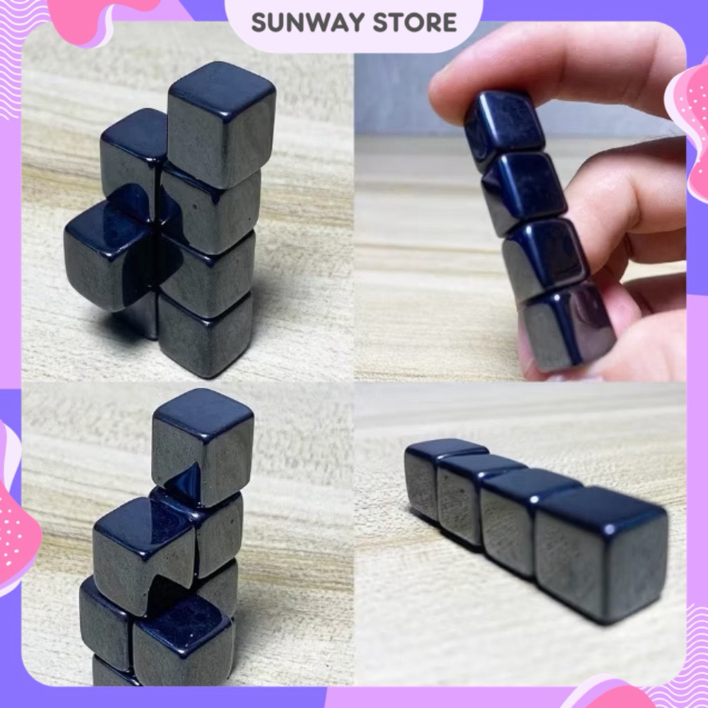 SUNWAYSTORE - Mainan Magnet Kubus / Mainan Anak Magnet Bentuk Kubus / 1 PCS Magnet Kotak Kubus