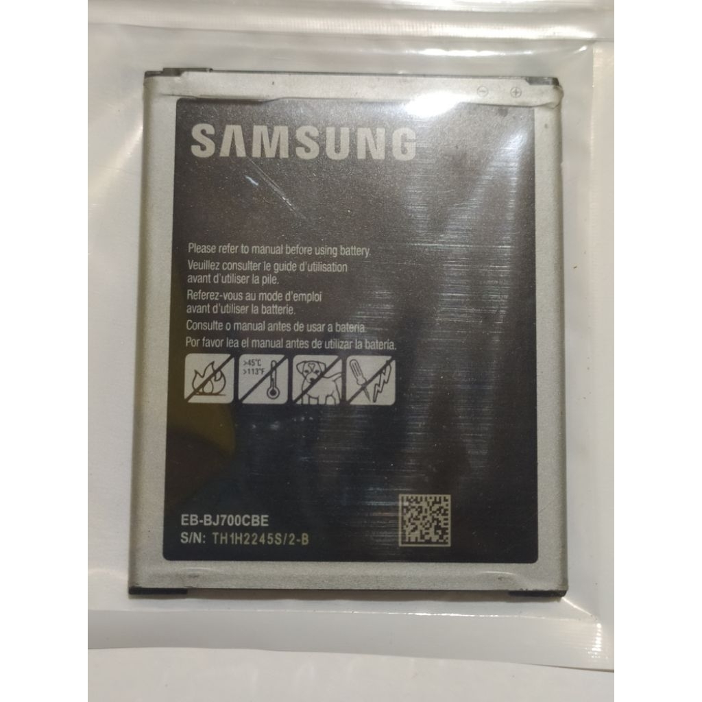 baterai Samsung J7 2015 second original cabutan