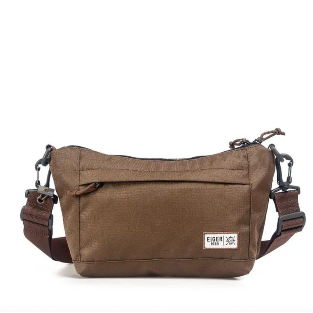 EIGER Distant shoulder bag coklat