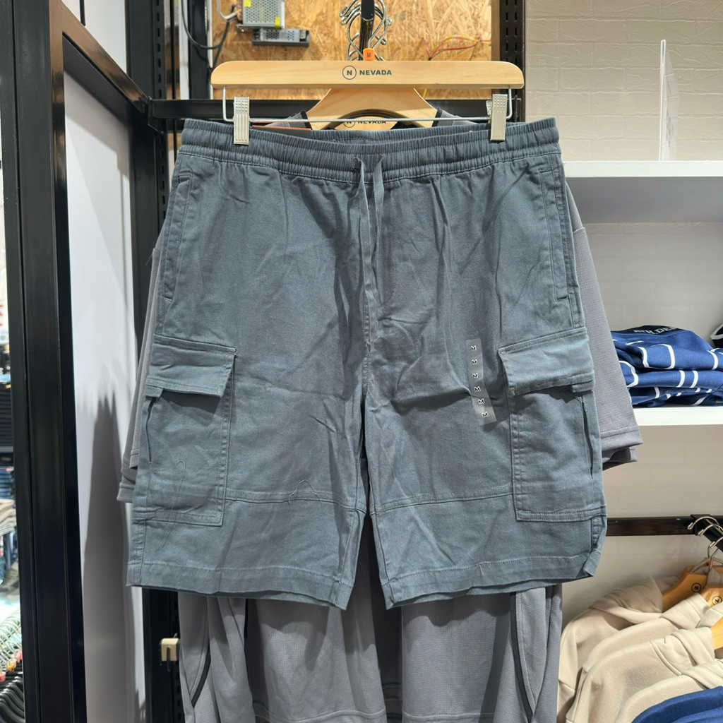 Nevada Celana cargo pendek pria santai katun tebal | Size S-XXL | Jastip Mall