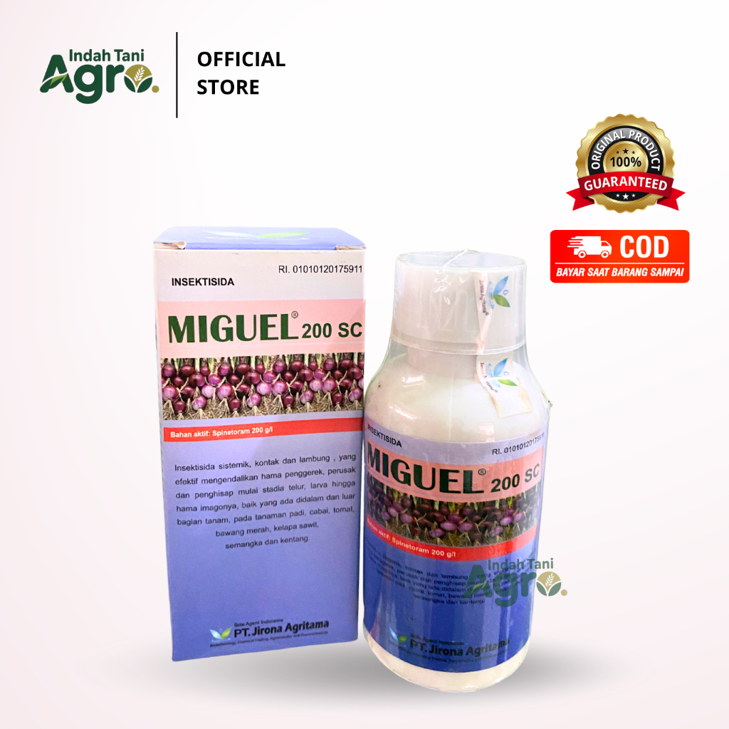 INSEKTISIDA MIGUEL 200SC 100ML Spinetoram 200g/l Sistemik, Kontak dan Lambung