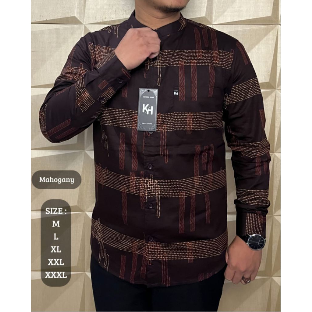 Baju Kemeja Koko Kemko KH Motif Baru Ada Size Jumbo Cod Termurah