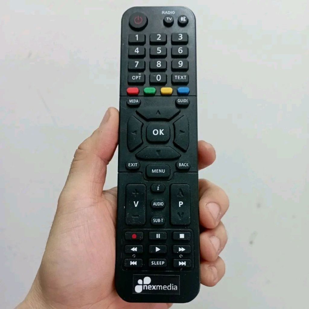 Remote Remot Set Top Box STB DVB-T2 Parabola Pengganti Tanpa Setting Nexmedia K1100 C1100