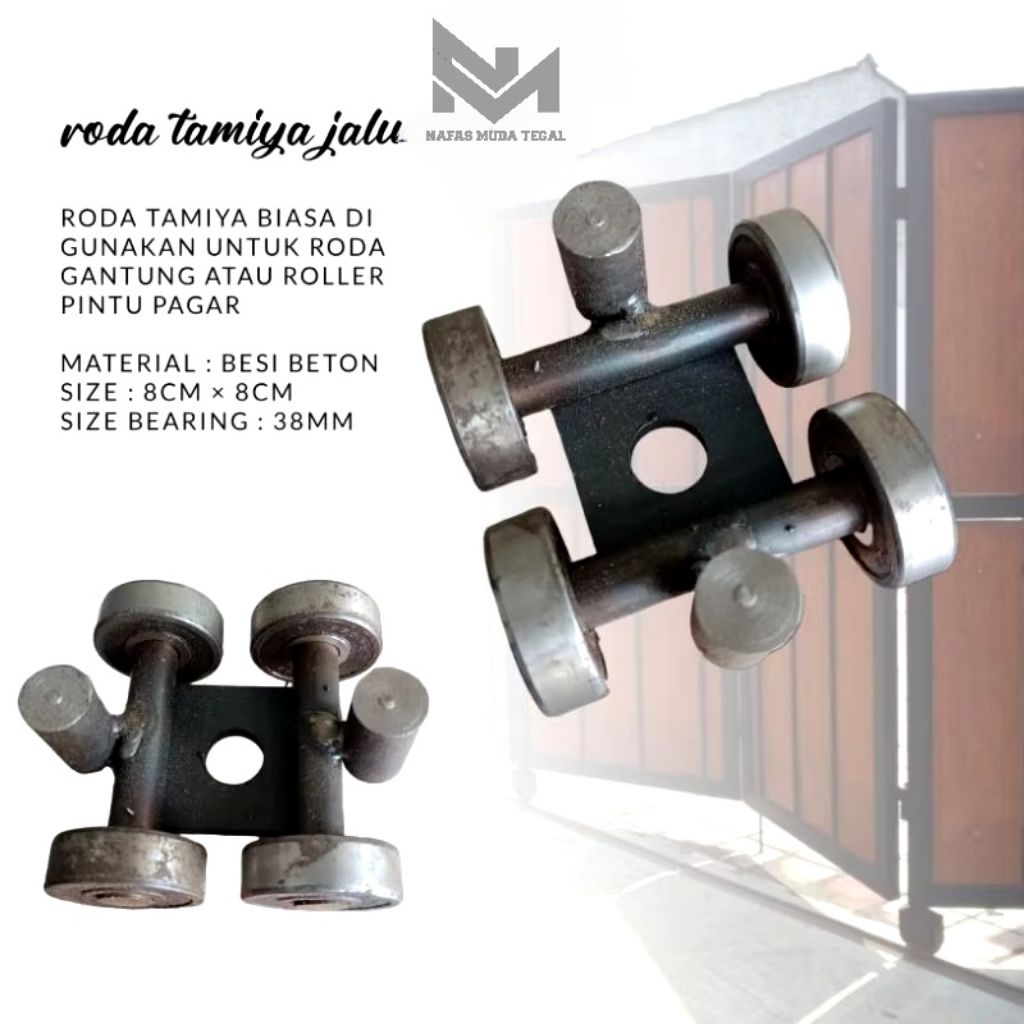 Roda Pintu Geser Bearing Tamiya Jalu Tebal awet