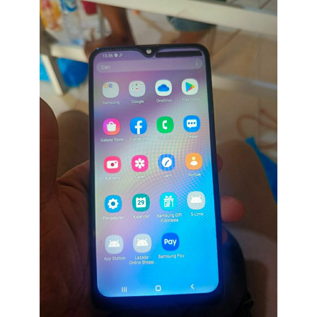 Lcd Plus Frame Samsung A10s Original Copotan MINUS BACA DESKRIPSI