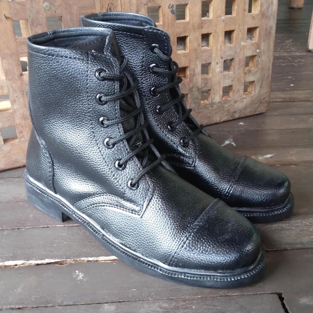 British Army Ammunition boot WW2 Ammo Boot Sepatu Boot Tentara Inggris WW2 Kulit Jeruk