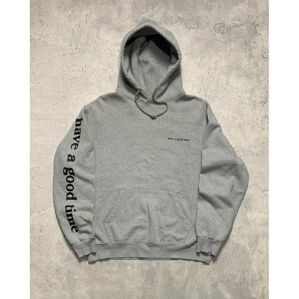 Hodie Have A Good Time Spellout Grey