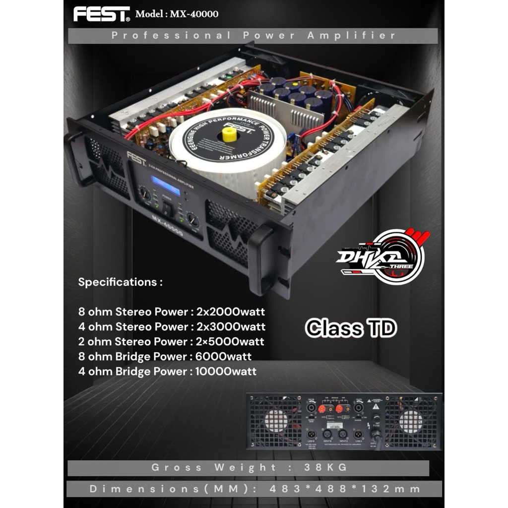 POWER FEST MX 40000 CLASS TD ORIGINAL / Power Fest Mx 40000 Class TD original / power fest mx 40000 