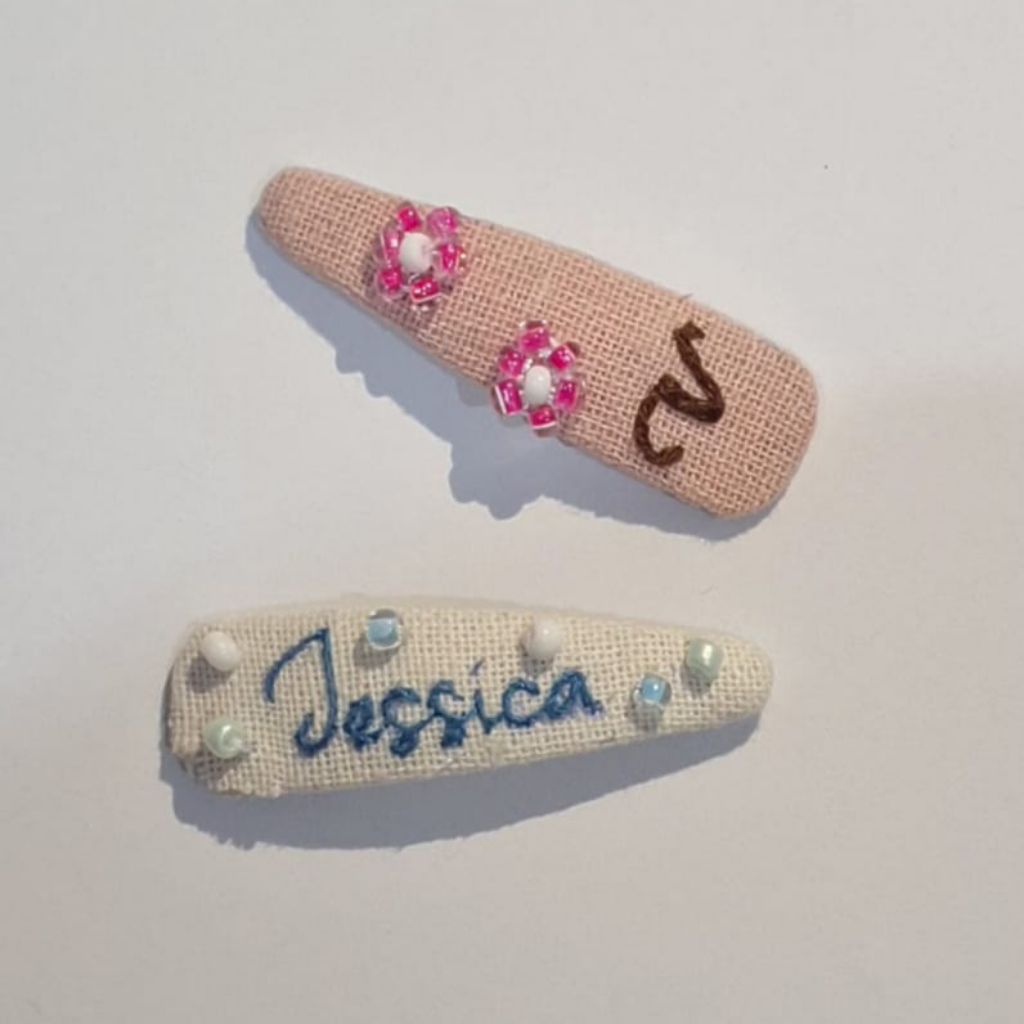 [Jung's Craft] Hairclip embroidery custom sulam nama