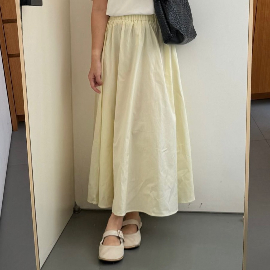 ROK A-LINE Popline Skirt Premium Mayung