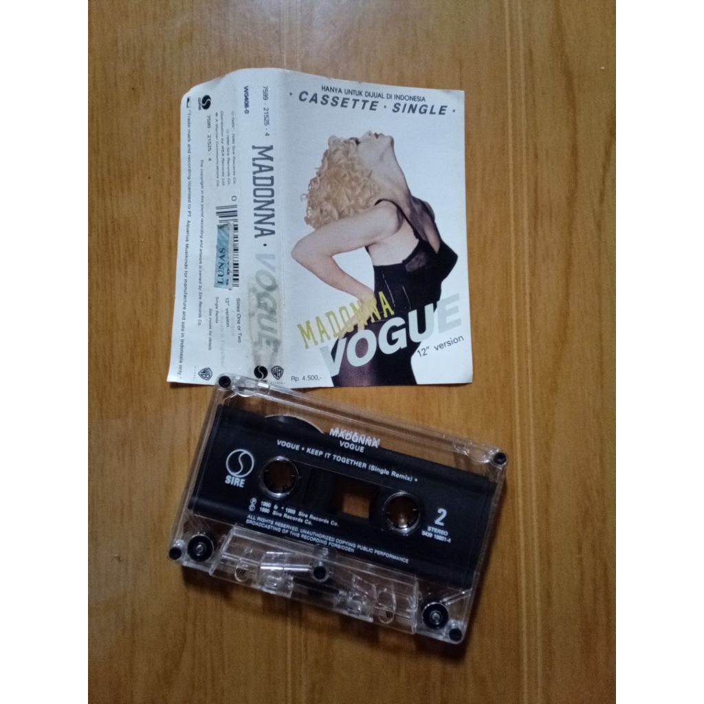 kaset pita madonna - vogue