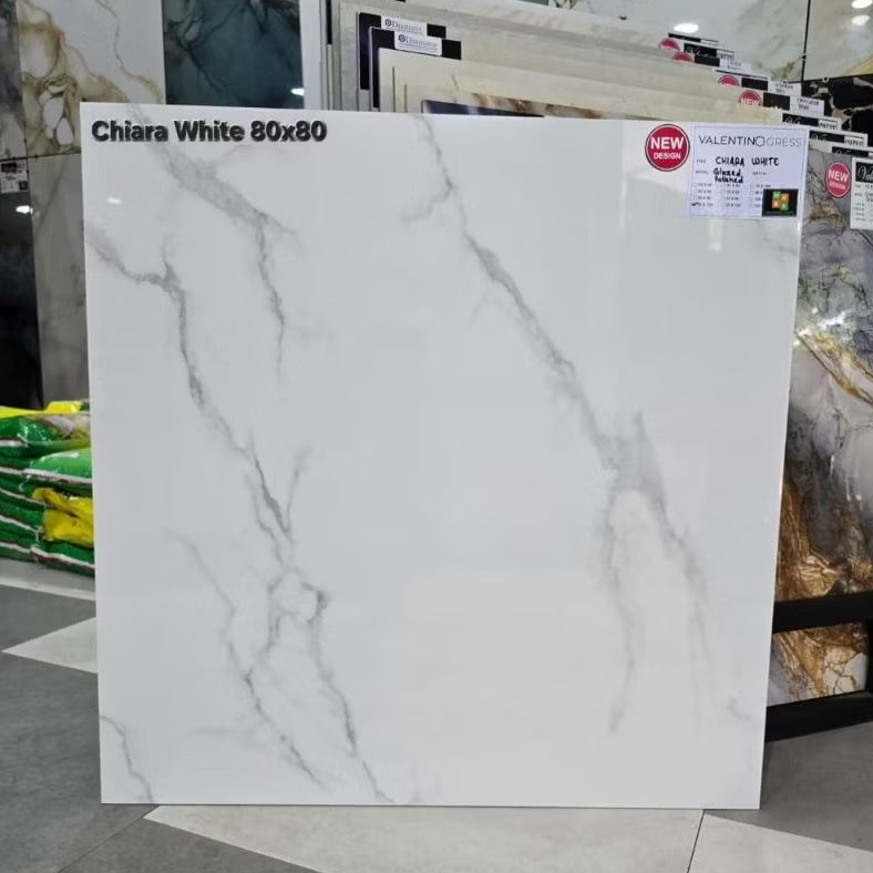 granit 80x80 Chiara White Glossy