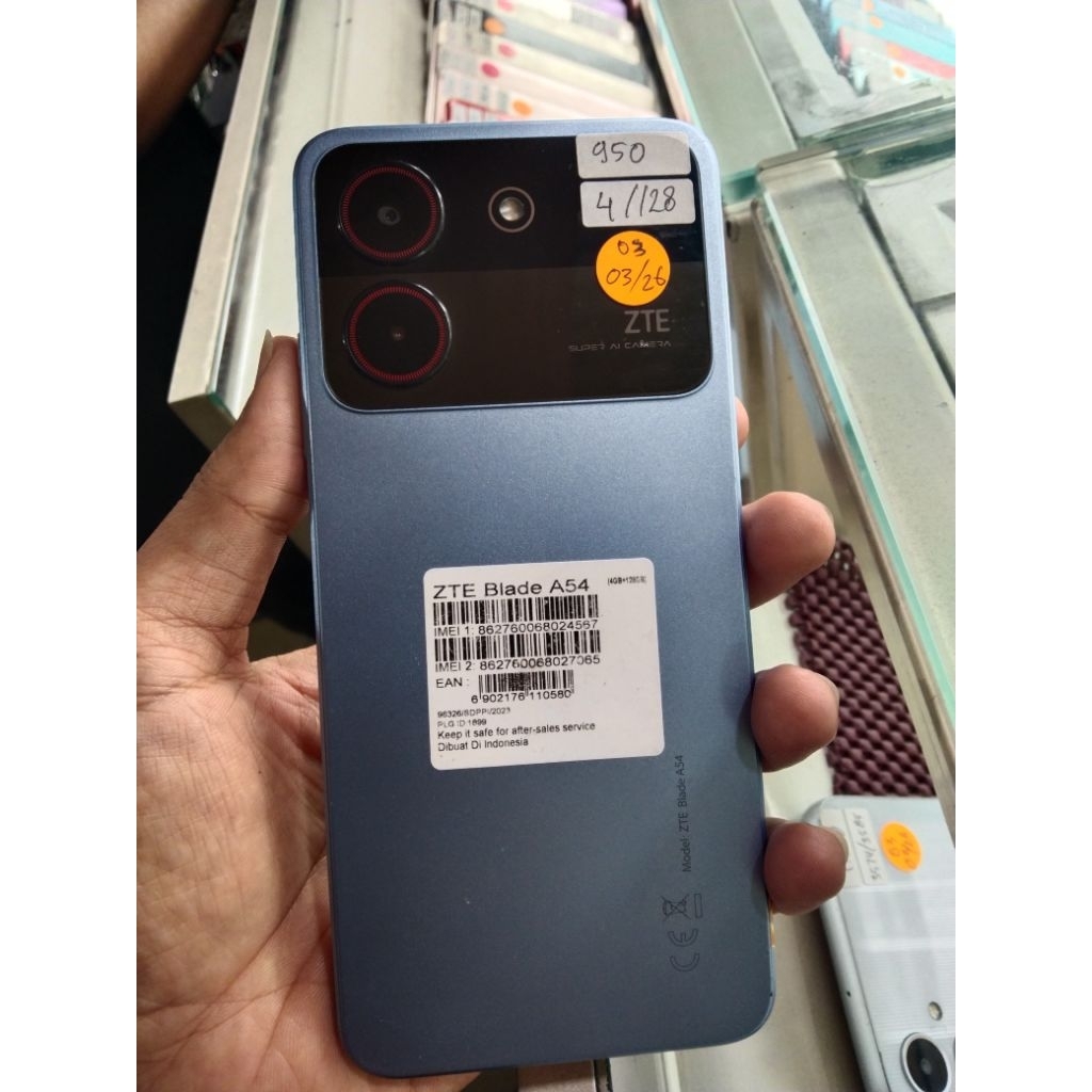 ZTE Blade A54 ram 4/128 batang, hp orian, mulus tinggal pakai