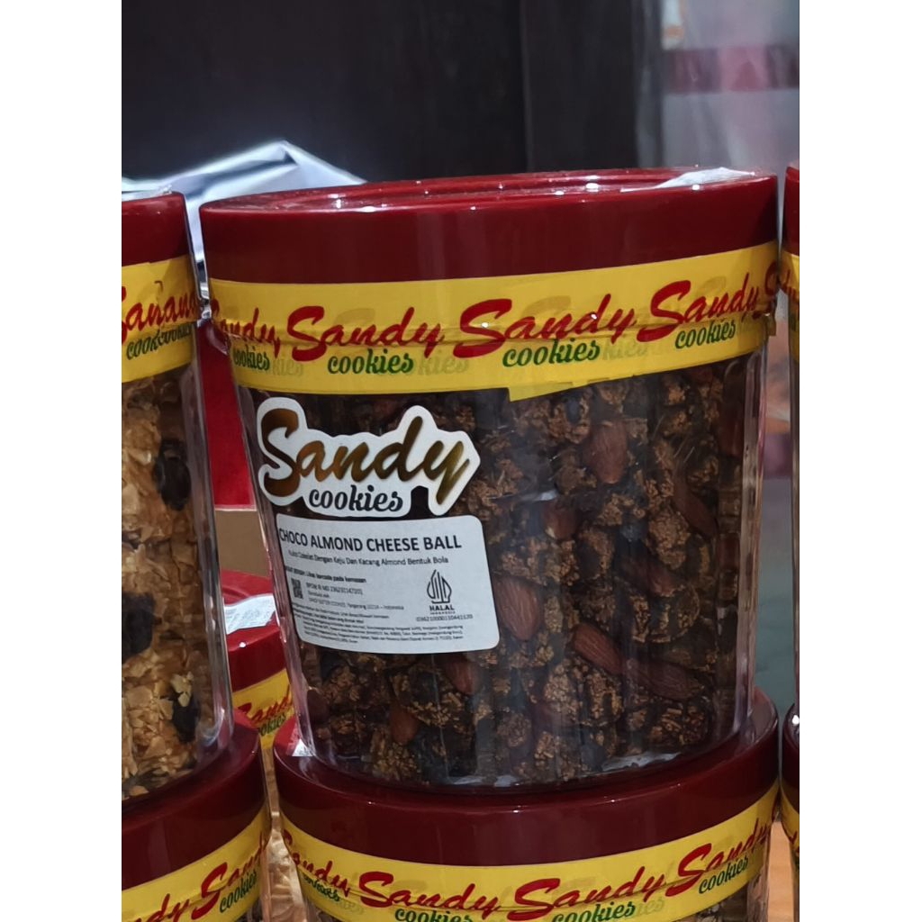 Sandy Choco Almond Cheese Ball premium kuker